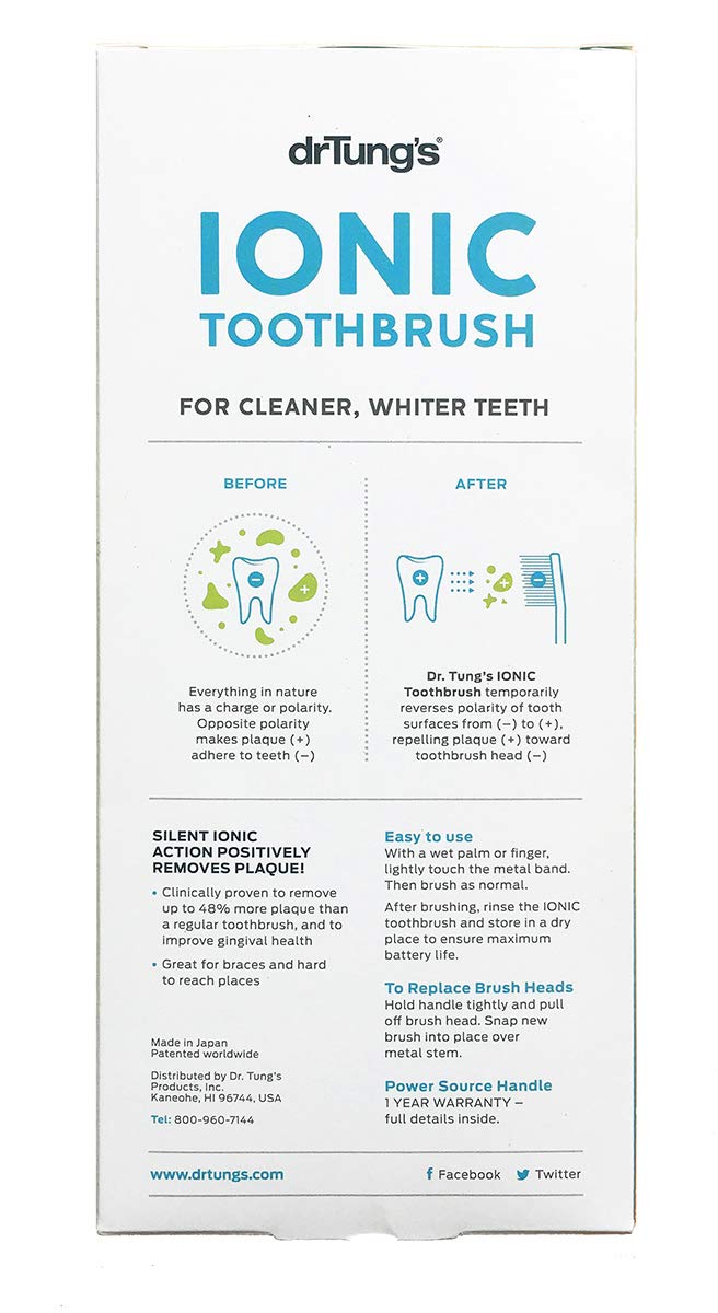 Dr. Tung’s Ionic Toothbrush System with Replacement Head BigaMart