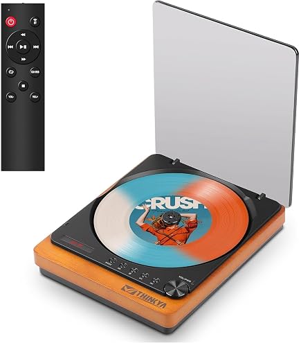 Amazon.com: THINKYA JA-310R Retro Wooden CD Player with Bluetooth