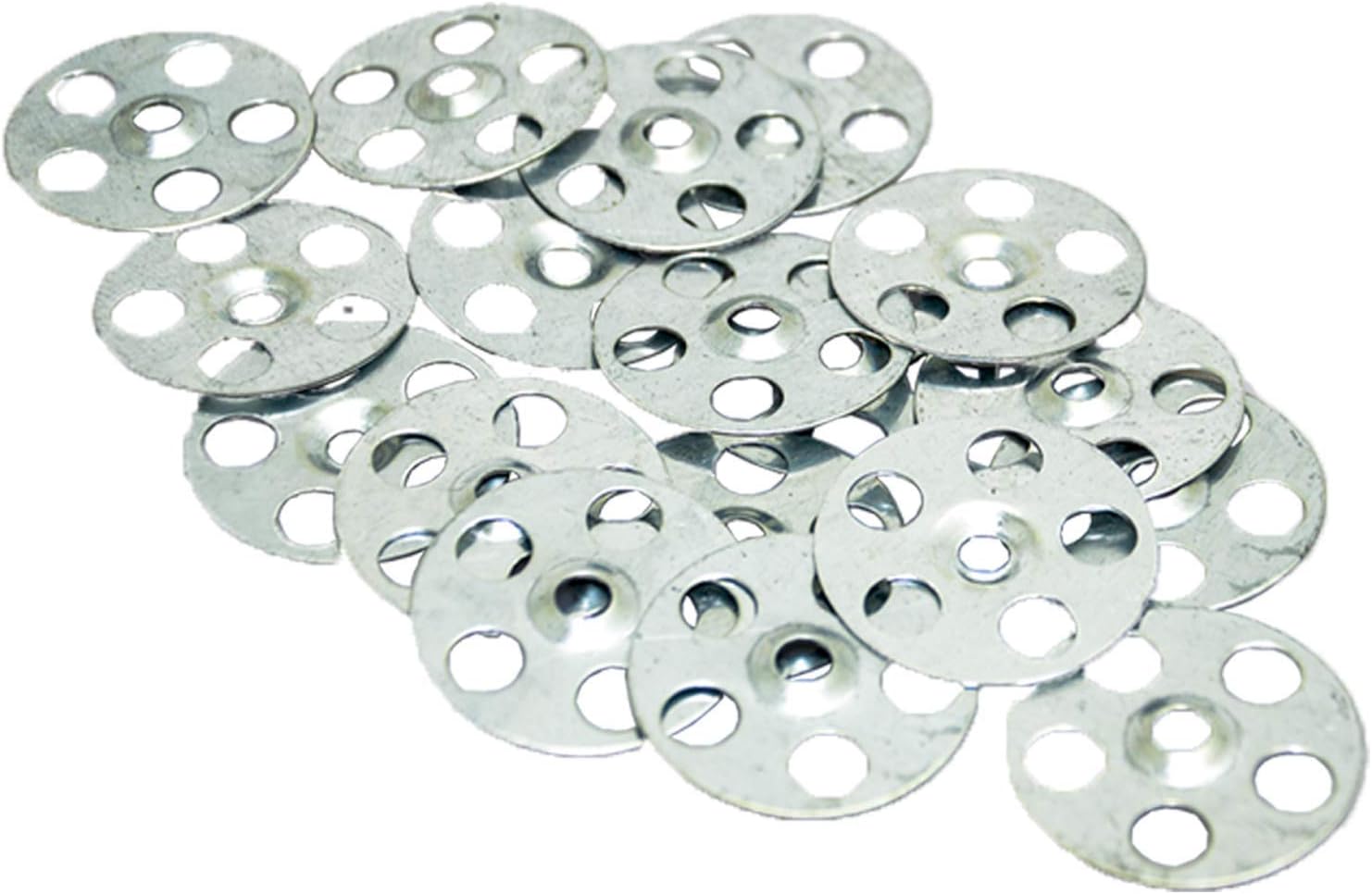 Insulation Washers, Metal Washer, Fixings Discs Washer 100 Pieces Tool Bag Plasterboard