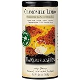 The Republic of Tea – Chamomile Lemon Herbal Tea, 36 Tea Bags, Herbal Blend, Caffeine Free, Gluten Free