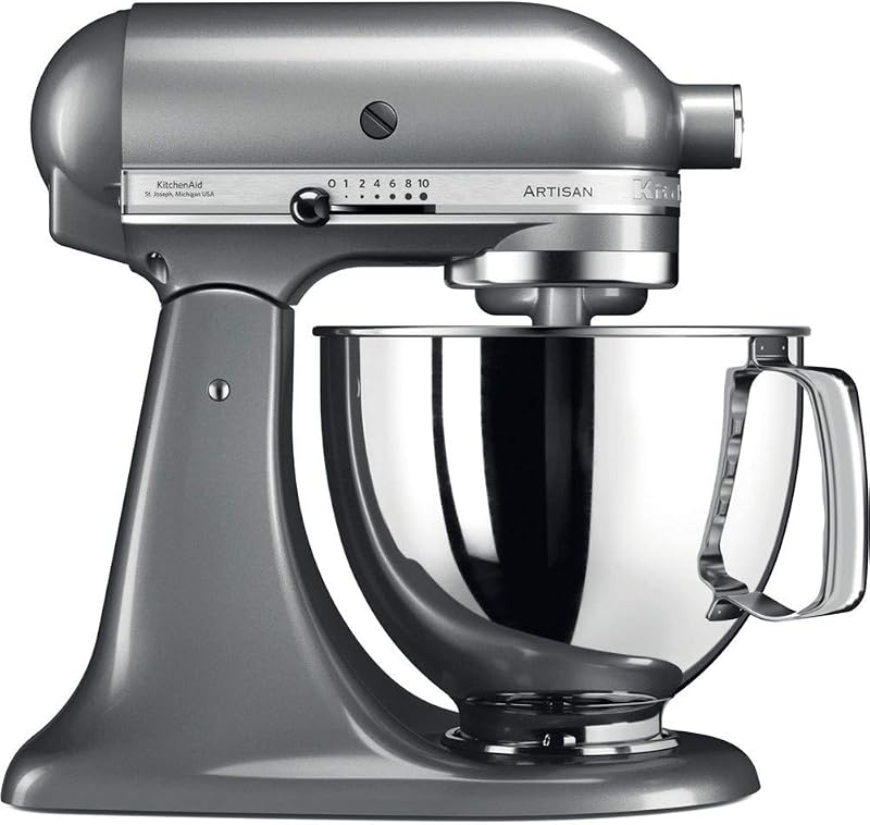 KitchenAid Artisan Stand Mixer Contour Silver 300W 10 Speed