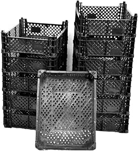 Cajas apilables de plástico con diseño de musgo, para ...