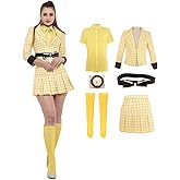 Cosplay.fm Women's Vinrtage Cosplay Costume Yellow Uniform