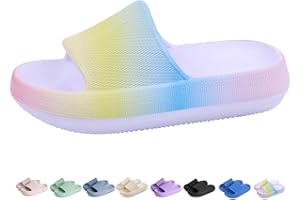 WYSBAOSHU Kids Cloud Slides Girls Boys Slip On Slide Sandals Comfort Non-Slip Thick Sole Slippers Summer Shower Shoes Pool Beach Water Shoes