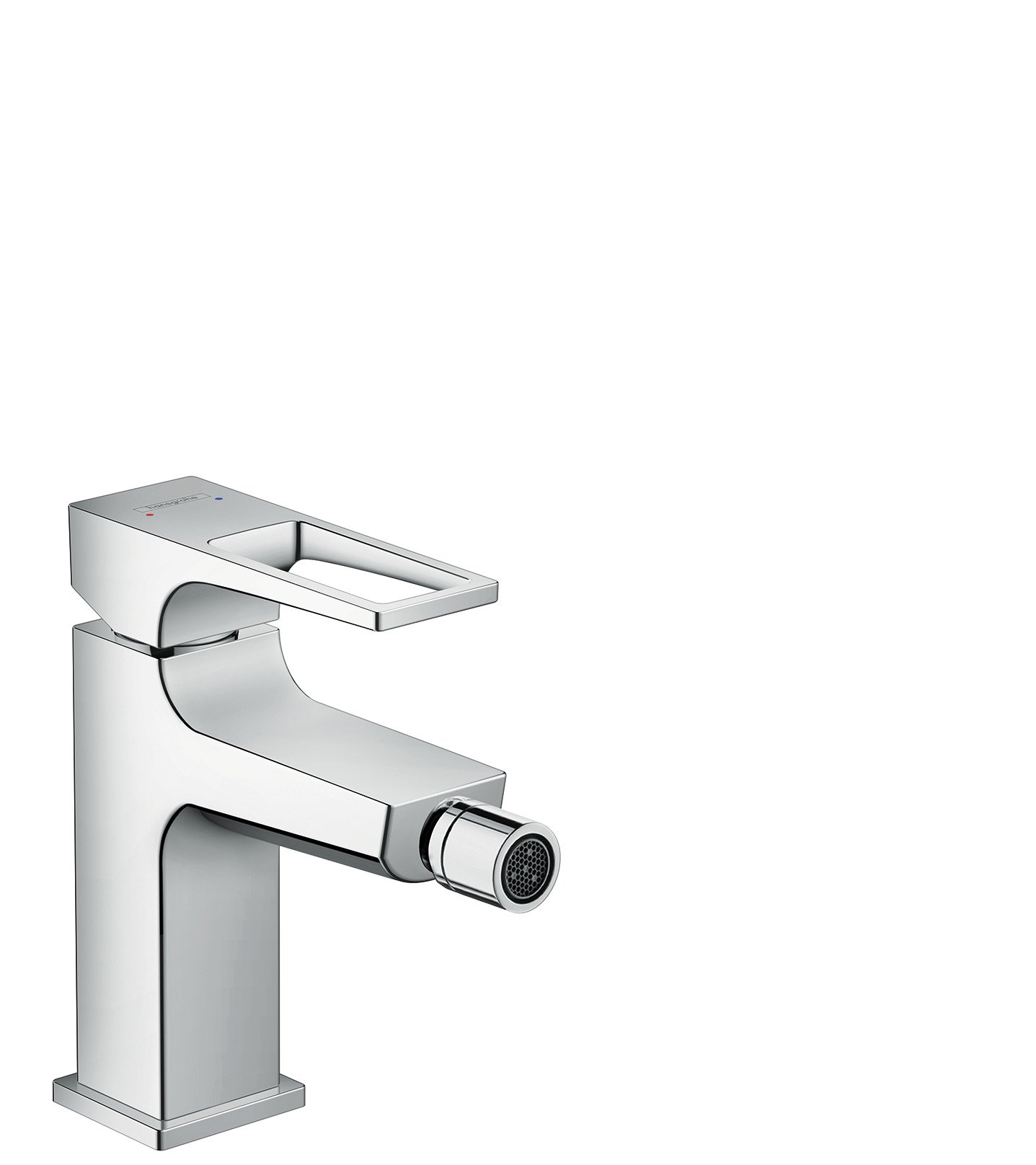 hansgrohe Metropol Bidet Tap, Loop Handle, Push-Open Waste, chrome