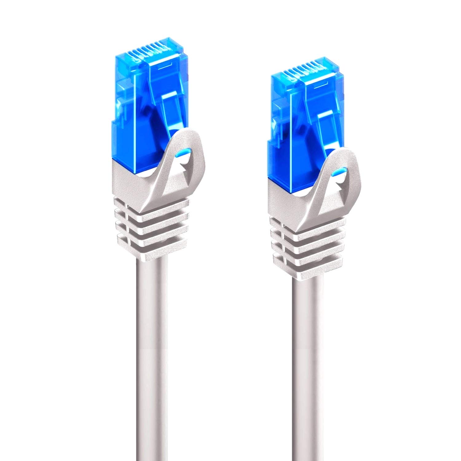 Ethernet Network Patch Cat.5e U/UTP cable transmission up to 1Gigabit, 2 RJ45 connectors, PVC cable, CCA, AWG 26/7. Ideal for fiber optic transmission with Gigabit/LAN regi 20m grey
