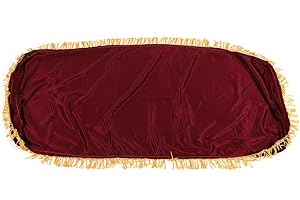 Piano Anti Dust Cover, Piano Keyboard Dust Cover Anti-dust Decorated Keyboard Cover for 61/88 Key Electronic Piano (61key-Bur