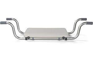 Mondo Medical Adjustable Shower Bench Seat - 330lb Capacity Across Tub Suspended Bath Bench for Elderly and Disabled