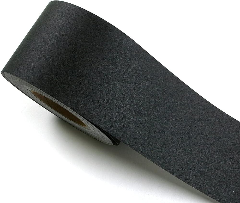 Mesoar 10m Self-Adhesive Matted Black Wallpaper Border 4in Wide Peel & Stick