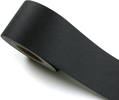 Mesoar 10m Self-Adhesive Matted Black Wallpaper Border 4in Wide Peel & Stick