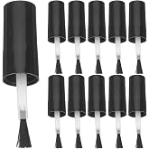 Beaupretty 20Pcs Replacement Nail Polish Bottle Caps with Brush Soft Bristles for Easy Gel Polish Application Salon Nail Art Supplies