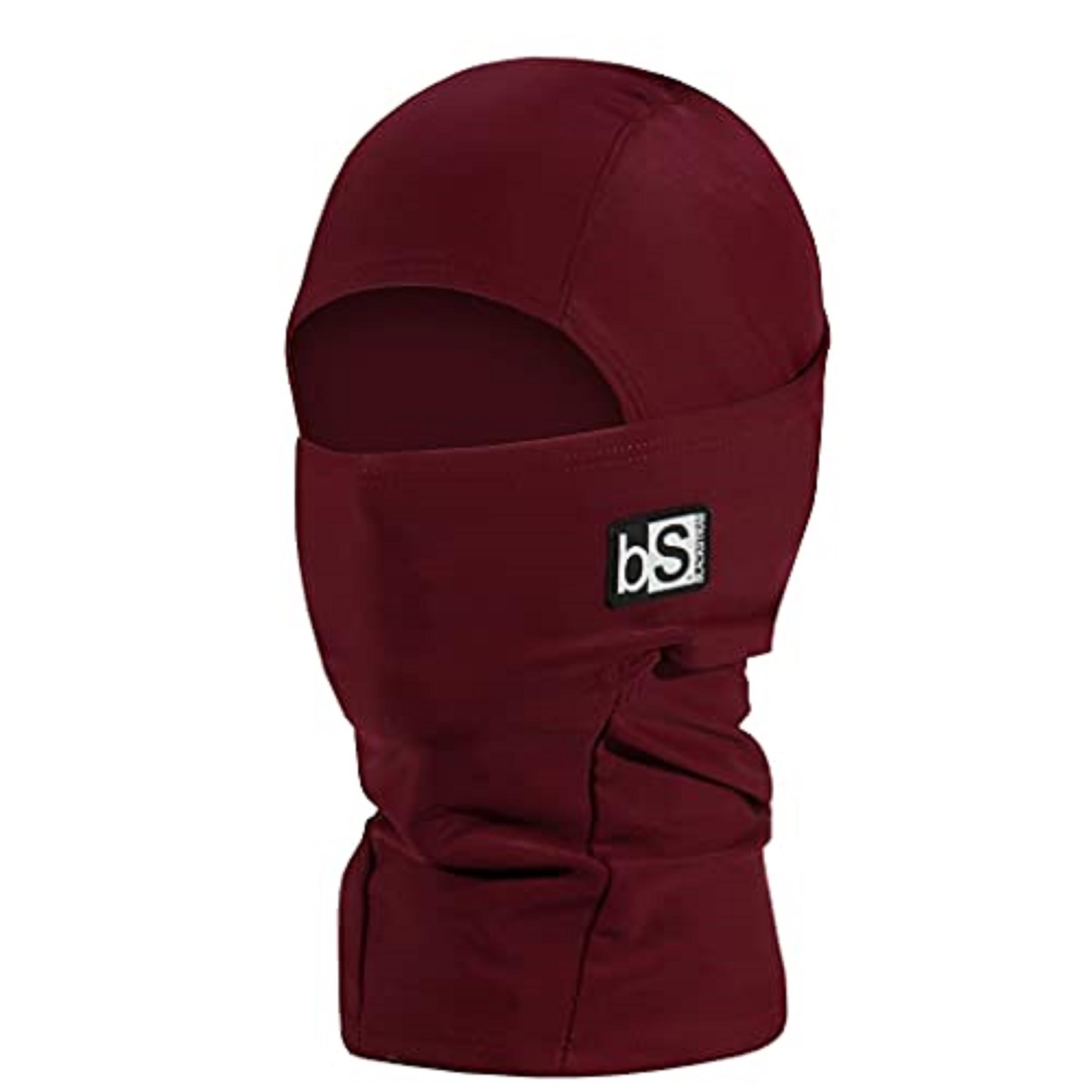 BLACKSTRAP Máscara de esquí pasamontañas ExoHinge con capucha para niños, compatible con casco, mantiene a los niños cómodos y cálidos, [Vino]