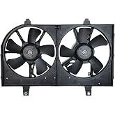 TYC 620360 Cooling Fan Assembly Compatible with 2000-2001 Nissan Maxima | Replaces 21486-1L000 21486-1L010 21487-0Z000 B1481-5U002 B1481-5U003 B1483-4U100 B1483-4U103 75306 620-416 CF23001 FA70108.