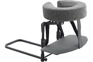 Kokiya Home Mattress Top Massage Kit, Massage Headrest for Bed, Ergonomic Adjustable Face Rest Neck Head Cushion, Gray