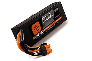 Spektrum Smart RC LiPo Battery Pack: 5000mAh 2S 7.4V 30C with IC3 Connector (EC3 Compatible), Hard Case, SPMX50002S30H3 , Black