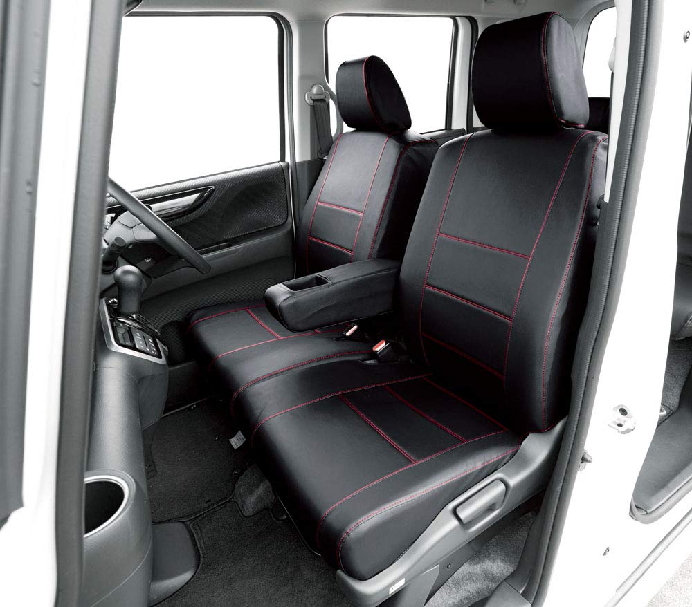 ボンフォーム(BONFORM) シートカバー ソフトレザーR M4-33 N-BOX 専用2列車 M4-33 N-BOX レッド 4497-50R商品画像