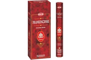 Frankincense - Box of Six 20 Sticks Tubes, 120 Sticks Total - HEM Incense From India