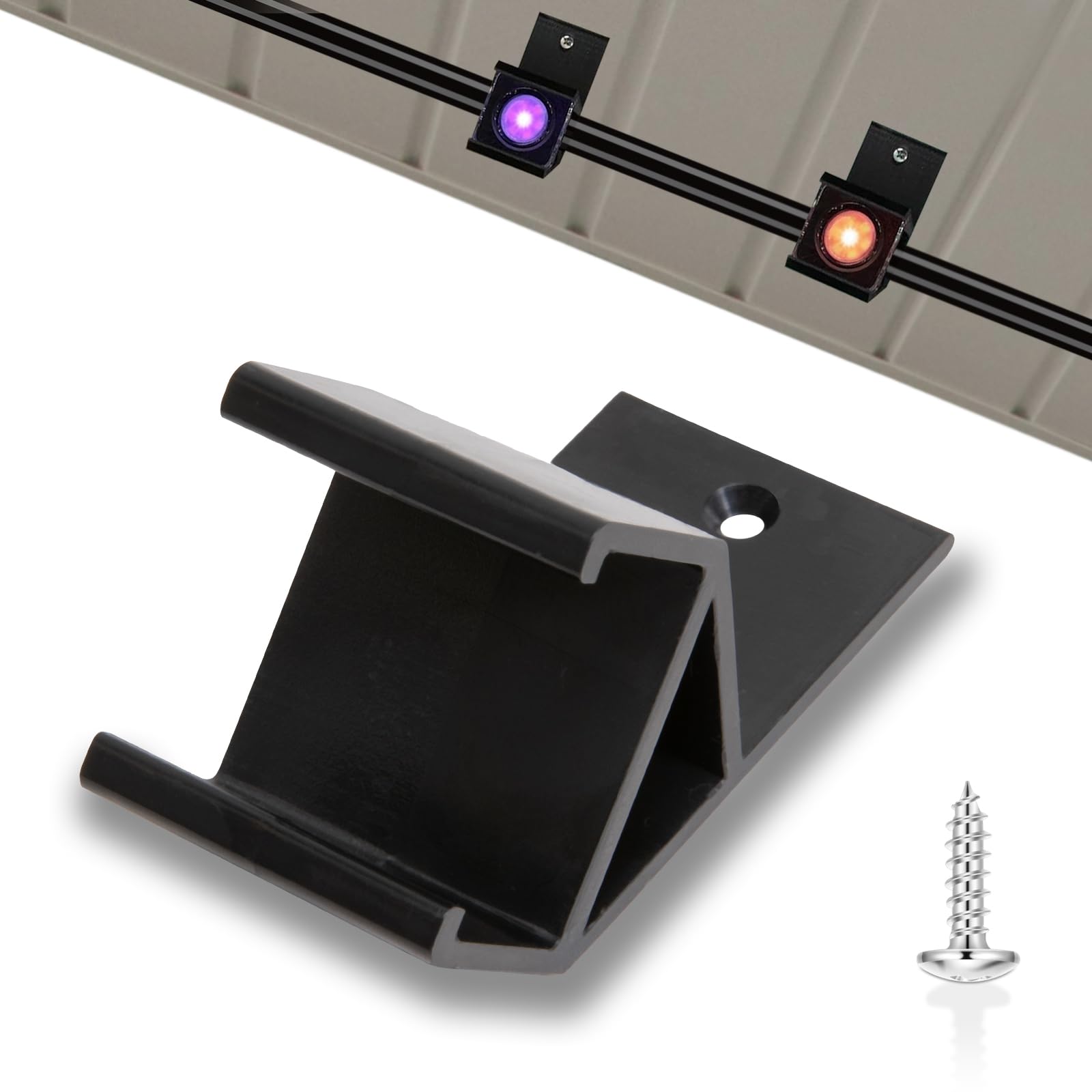 Photo 1 of 45°Angle Light Clips for Govee Outdoor Lights, Permanent Installation, for Govee Elite H805 and Non-pro/Original RGBIC H705 Permanent Outdoor Lights