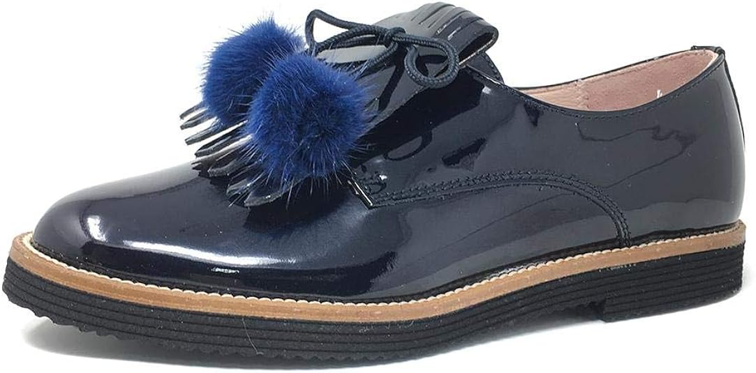 Blucher Girl Beberlis Patent Leather Navy Fringe Blue Size 10 Uk Child Amazon Co Uk Shoes Bags