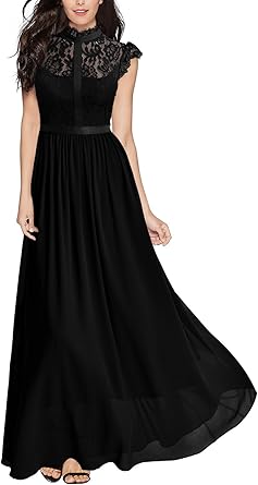 Amazon Com Miusol Women S Formal Floral Lace Cap Sleeve Evening