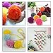 Kbnian 4 Pcs Pom Pom Maker Handmade Craft Tool Kit Fluff Ball DIY Craft Wool Knitting for Decorative House Dress Plush Toys 4 Size
