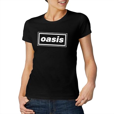 Amazon.com: Oasis Band Logo Shirt Women Short Sleeve T Shirt Classic Crew Neck Tees: Clothing