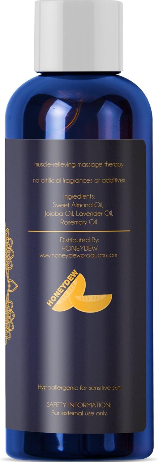 Pure Sensual Massage Oil Stress Reliever for Women and Men with Essential Oils Lavender Oil Rosemary Oil Jojoba Oil Sweet Almond Oil Romantic Detox Relaxing Massage for Sore Muscles and Joint Relief: Health & Personal Care