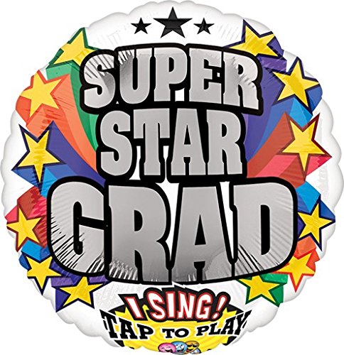 28 Inch Sing A Tune Super Star Grad Balloon - 5 Pieces