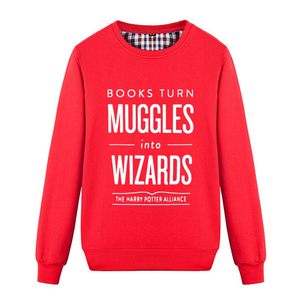 Fashion Night Unisex Books Turn Muggles Into Wizards Cute Sweatshirt