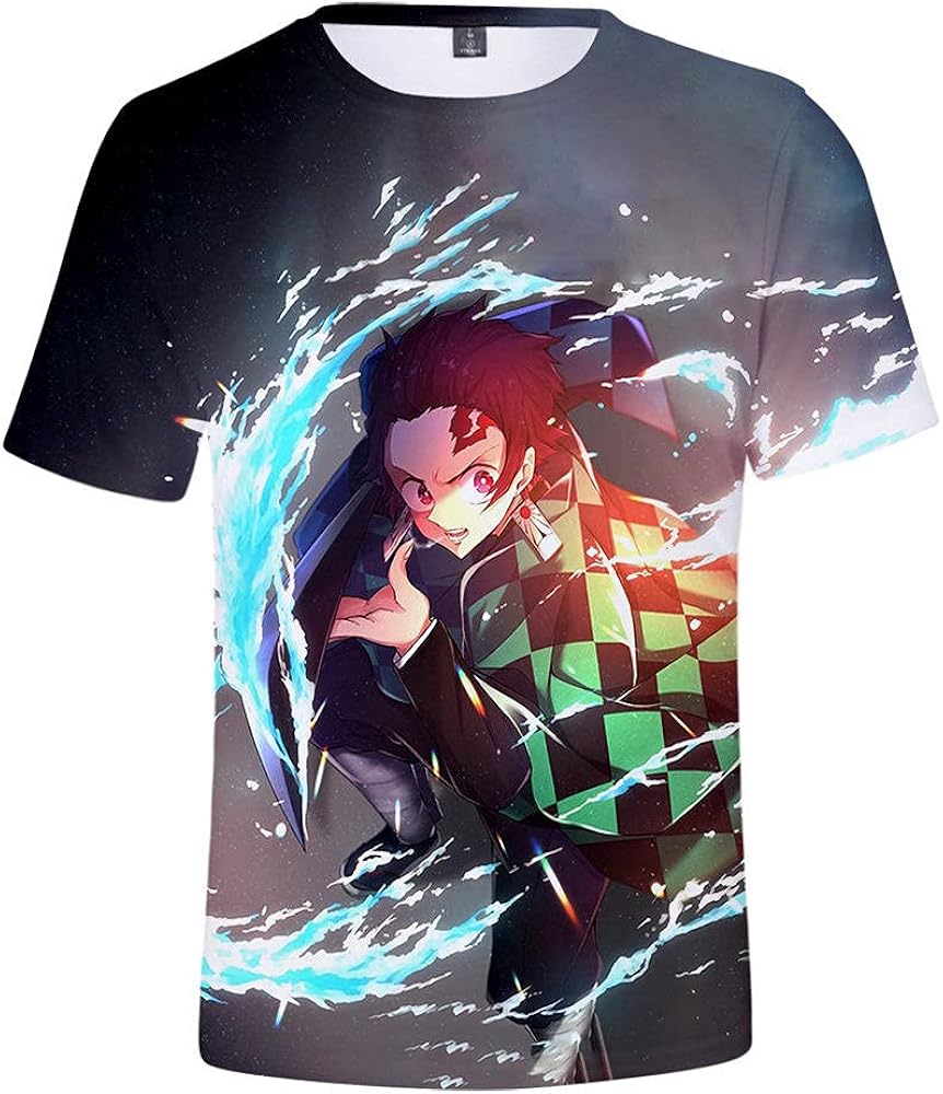 2021 New TiwBski Demon Slayer TShirt Demon Slayer TShirt Kamado Tanjirou Anime Gift Tops for