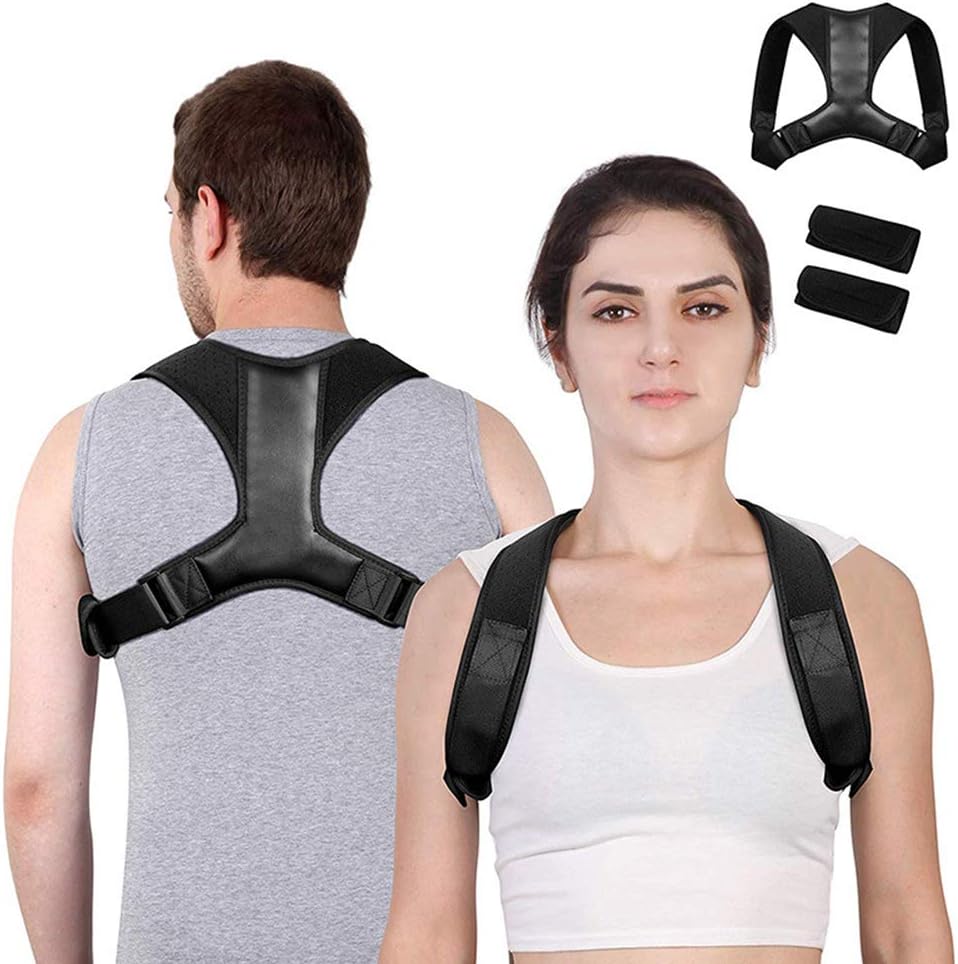 Posture Corrector For Men And Women - Adjustable Upper Back Brace For Clavicle Support and Providing Pain Relief From Neck, Back and Shoulder (Universal)