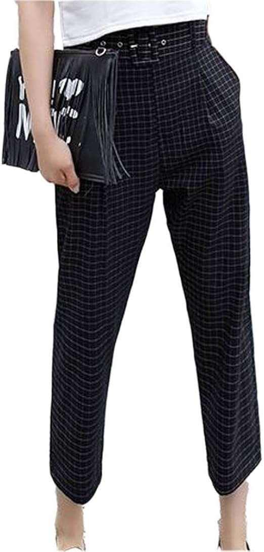 アズ As 15 年 夏 パンツ レディース クロップド カジュアル チェック 格子 シフォン 選べる 3 カラー 3 サイズ Ai0176 S ブラック カプリ クロップトパンツ 通販 Amazon