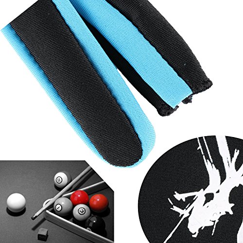 Billiard Gloves,Jelinda Billiards Pool Snooker Cue Shooters Gloves Snooker Gloves Elastic Lycra 3 Fingers Show Gloves for Man and Women (Sky blue M)