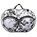 Travel Bra Organizer Lingerie Bag - For Bra Sizes D, DD, DDD - Womens Underwear Organizer Pouch For Large Cup Bras - Organize & Protect Bras When Traveling - EVA Bra Travel Case - Tosca White