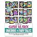 Super Pack of 18 Fuzzy Coloring Posters (Unicorns & Fairy Tales Edition) - Arts & Crafts for Girls and Boys - Great for After School, Travel, Planes, Group Activities, and Coloring with Friends