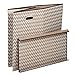 Household Essentials 5626-1 Double Hamper Laundry Sorter with Magnetic Lid Closure | Chevron