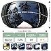JULI Ski Goggles,Winter Snow Sports Snowboard Goggles with Anti-fog UV Protection Interchangeable Spherical Dual Lens for Men Women & Youth Snowmobile Skiing Skating