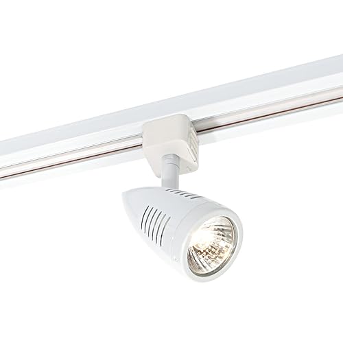 Saxby Bullett 50W Gloss White Mains Voltage GU10 Halogen Track Head Spot Light Amazon.co.uk