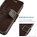 iPhone 6, iPhone 6s 4.7 inch Case - MOLLYCOOCLE Natural Luxury Brown Stand Wallet Purse Credit Card ID Holders Magnetic Flip Folio TPU Soft Bumper PU Leather Ultra Slim Fit Cover for iPhone 6, 6s