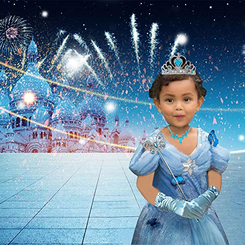 dmazing Elsa Toys for 3-8 Year Old Girls, Frozen Dress Up for girls 4-6 Elsa Frozen Party Supplies Birthday Gifts for 3-8 Year Old Girls Christmas Xmas Stocking Stuffers Stocking Fillers Blue