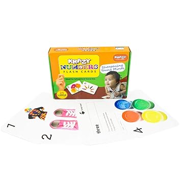 Numbers Krazy Early Learning Flash Cards for kids(3 month to 6 year)