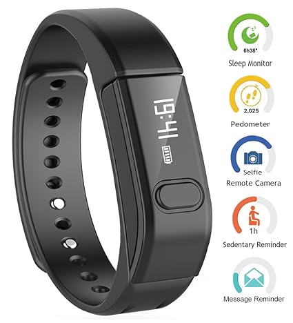 Schrittzähler Armband, Arvin Fitness Tracker Sports uhr Bluetooth 4.0 Intelligente Wecker Smart Armbanduhr Anruf Erinnerung S
