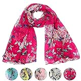 Bestpriceam Women Lady Chiffon Butterfly Print Neck Shawl Scarf Scarves Wrap Stole