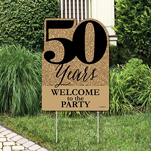 Big Dot of Happiness We Still Do - 50th Wedding Anniversary - Party Decorations - Anniversary Party Welcome Yard Sign
