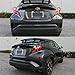 IKON MOTORSPORTS, Trunk Spoiler Compatible with 2017-2020 Toyota C-HR, ARS Style Unpainted Black ABS Rear Tail Duckbill Deflector Wing