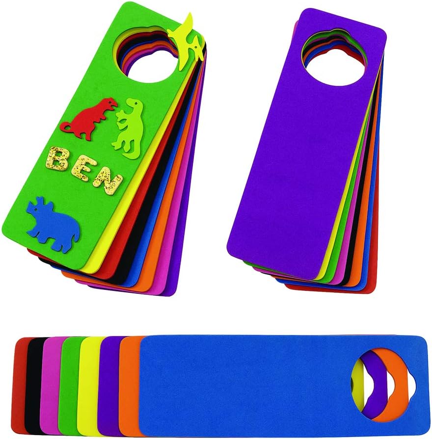Colorations EVA Foam Door Hangers, Set of 24, MultiColor Pack, for