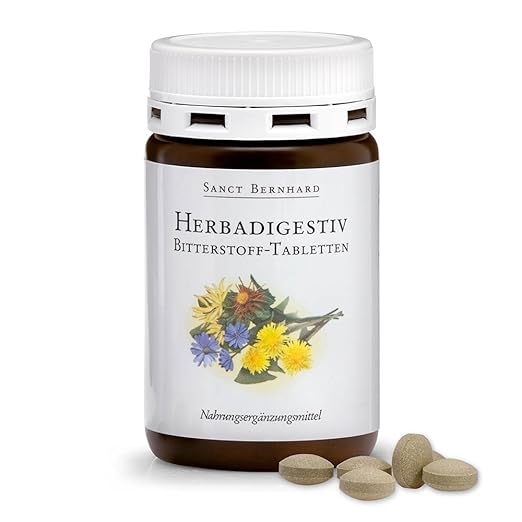Sanct Bernhard Herbadigestiv Bitterstoff-Tabletten mit Enzianwurzel, Benediktenkraut 150 Tabletten