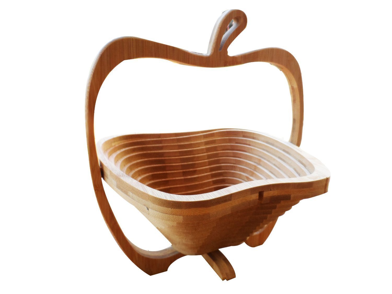 Lowprice Online Natural Bamboo Apple Collapsible Fruit & Vegetable
