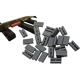 3DEXL 20pcs Track Insulating Connector Suitable for Gauge G, LGB Scale (Black)
