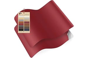 YAFLC Self Adhesive Leather Repair Patch Tape, 8.3×11 inch Vinyl Leather Repair Kit for Furniture, Car Seat, Chairs, Couch, Sofa, Jacket Red